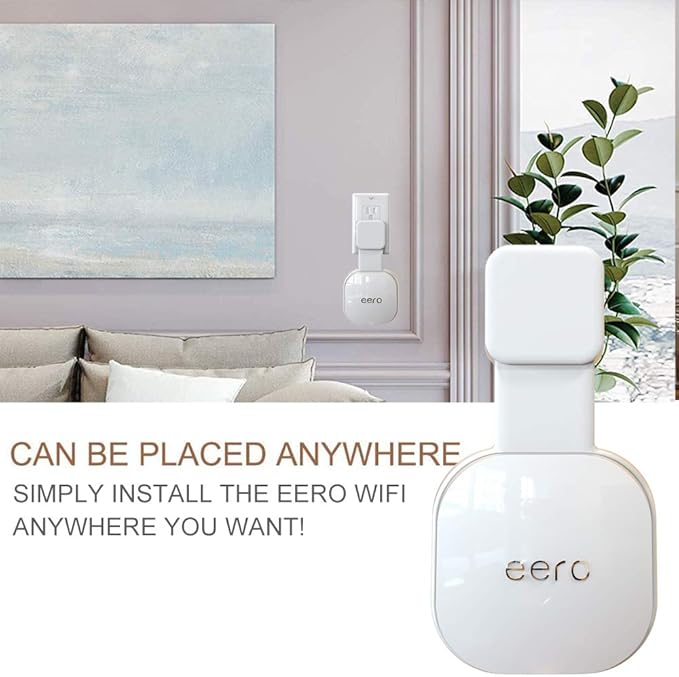Tizomi Outlet Wall Mount for eero 6 & eero 6+ Mesh Wi-Fi System, No Messy Wires - Image 6