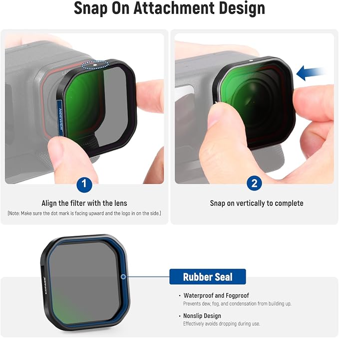 NEEWER 4 Pack ND & Polarizer Filters Compatible - Image 5