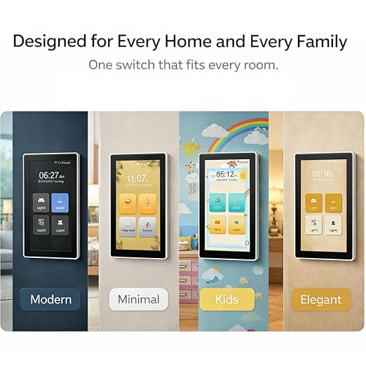 LANBON L10 Large LCD Smart Light Switch, Custom Display & Icons, 6-in-1 1/2/3/4 - Image 6