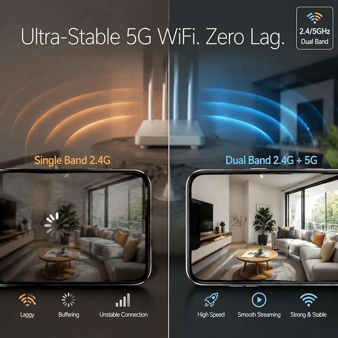 2K 5G Indoor Security Camera for Home, No Subscription AI Baby Monitor - Image 7