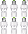 Hortsun 6 Pieces Motion Sensor Light Socket Smart Screw in Light Bulb Outlet by Hortsun