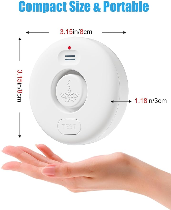 WD71 Water Leak Detector for WiFi Gateway/Hub, 120dB Adjustable Wireless Water - Image 9