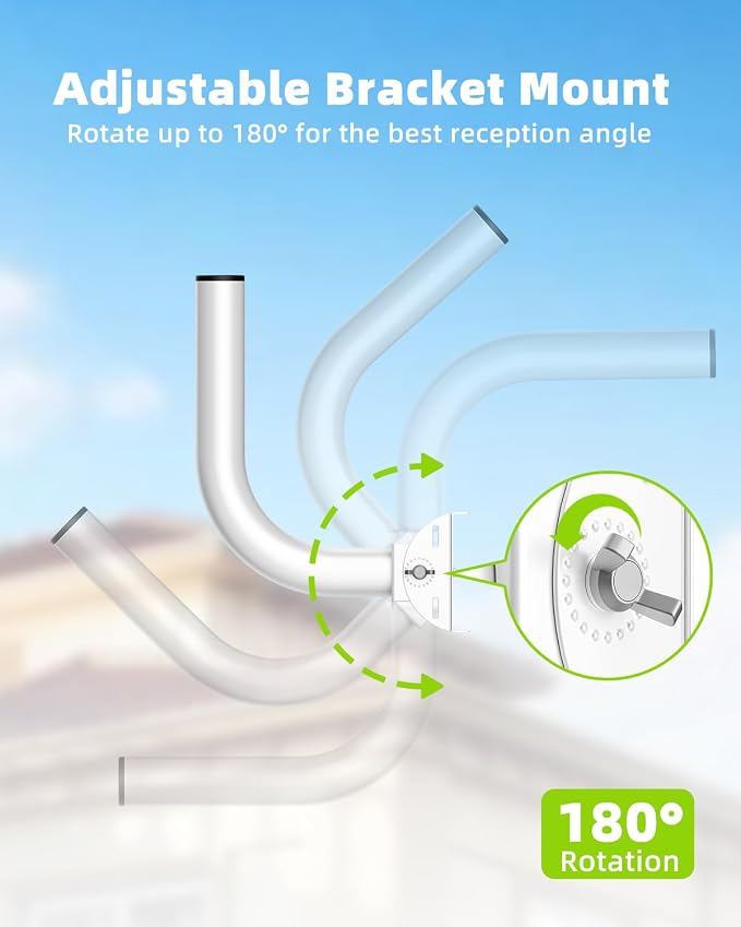Universal Wireless Bridge Bracket Mount, 180 Adjustable Wall-Mounted Mount - Image 2