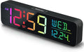 Peakeep Digital Alarm Clock for Bedrooms, Date Day of Week Large Display by PEAKEEP