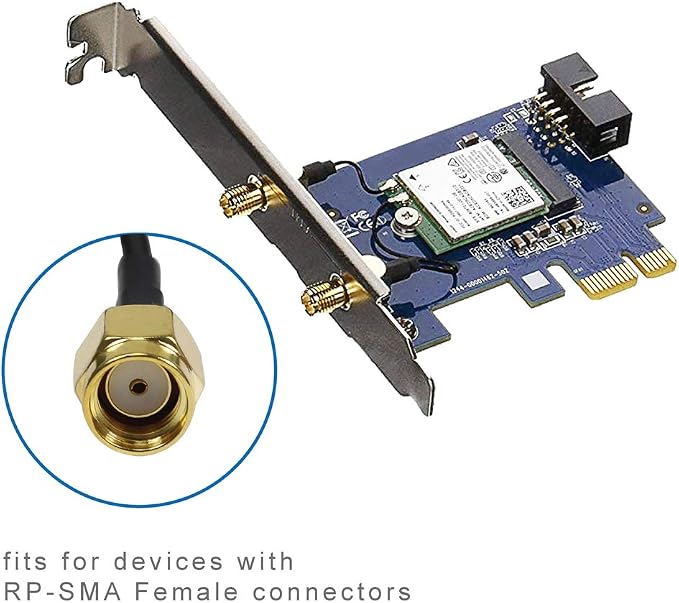 Dual Band Long Range WiFi Antenna, Eifagur 9dbi 2.4GHZ 5GHZ 5.8GHZ RP-SMA - Image 6