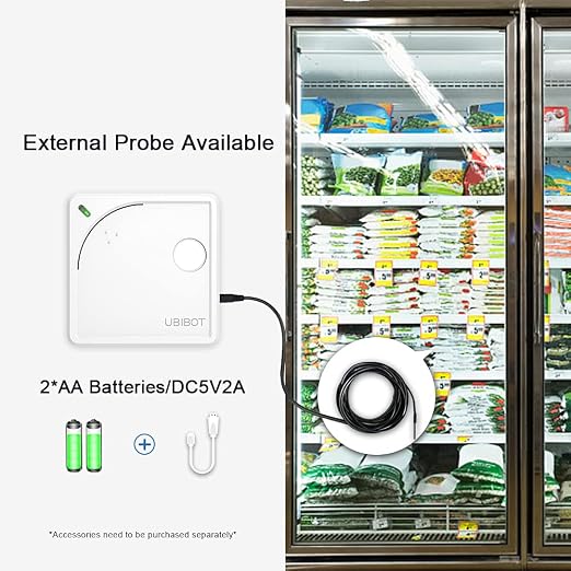 WS1 WiFi Environmental Sensor: Temp, Light Monitoring | External Probe | Alerts - Image 5