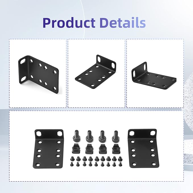 Rack Mount Kit 19 Inch Large Compatibility Rack Ears - Image 3