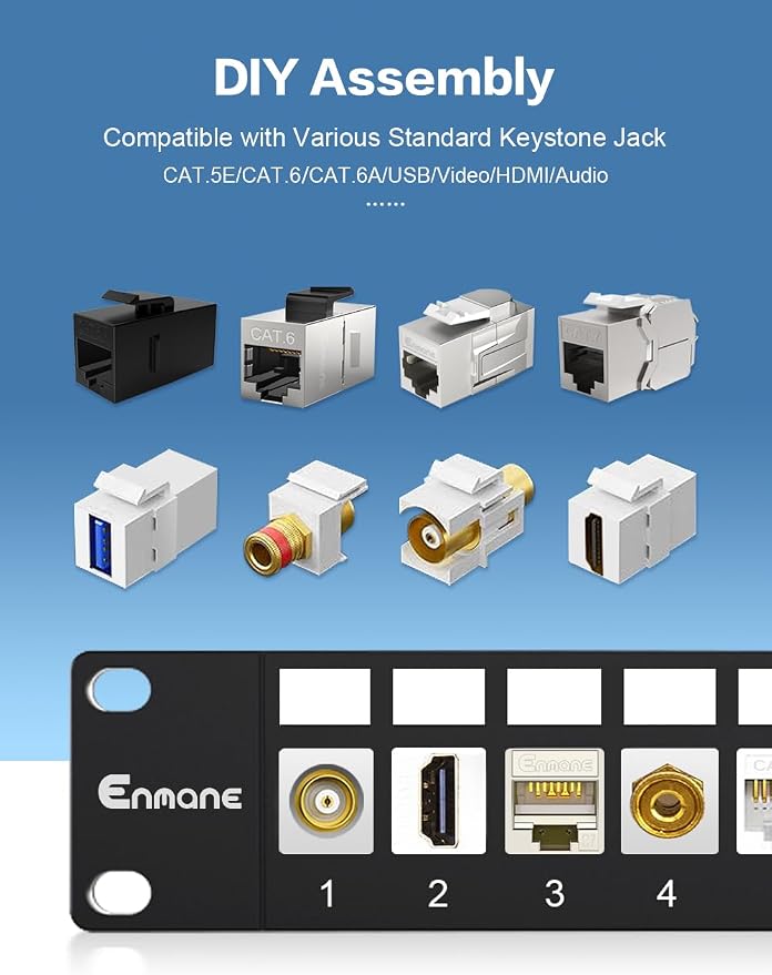 24-Port Blank Keystone Patch Panel - Image 3