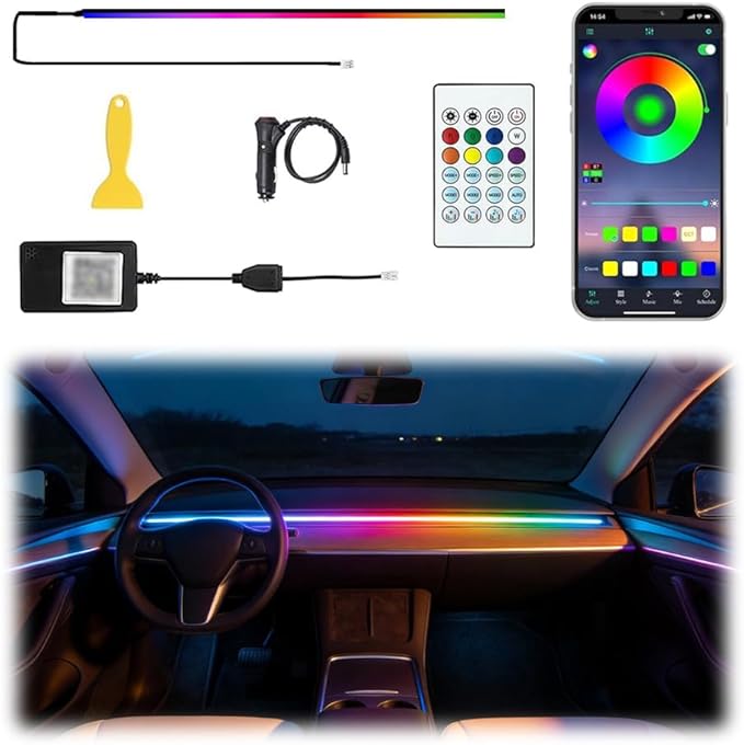 Acrylic Interior Car LED Lights by TEKSHINNY