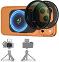 Upgraded 67mm CPL Filter for iPhone 17, Lens Filter Adapter Pouch Set for by JJC