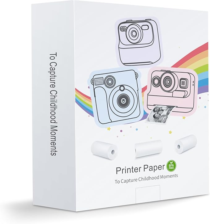 12 Rolls Kids Instant Camera Thermal Print Paper Refill - Image 3