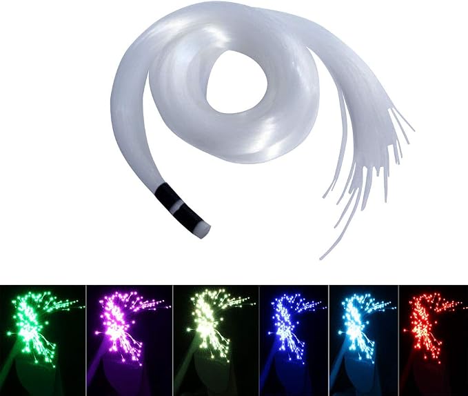 AKEPO End Glow Fiber Optic Light Cable 9.8ft/3m*375pcs*Mixed Dia., PMMA Plastic by AKEPO