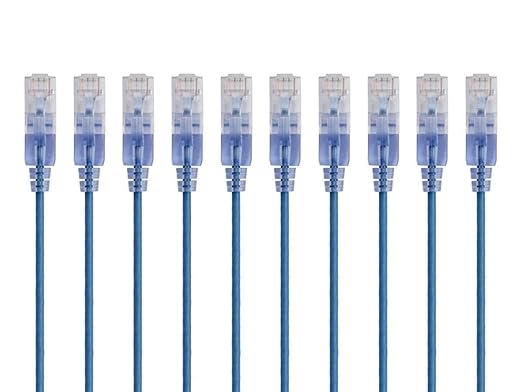 Monoprice - 133267 SlimRun Cat6A Ethernet Patch Cable - Snagless RJ45 UTP Pure - Image 2