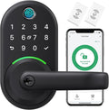 Smart Door Handle Lock with Keypad: Yamiry Fingerprint Smart Knob by YAMIRY