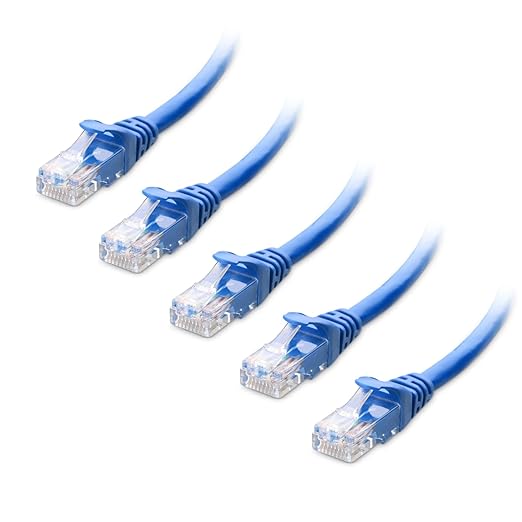 Cable Matters 10Gbps 5-Pack Snagless Cat 6 Ethernet Cable - 14ft by CableMatters