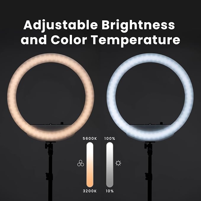 Lume Cube LED Ring Light for Videos, Live Streaming |18” Circle Light - Image 3