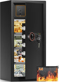 31.5"H Large Safe Box with Inner Lock Box, Slim Design Home Safe with by BuildYourSafekeepingSystem
