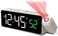 Netzu Projection Alarm Clock for Bedroom Ceiling, Small Compact Plug-in Digital by Netzu