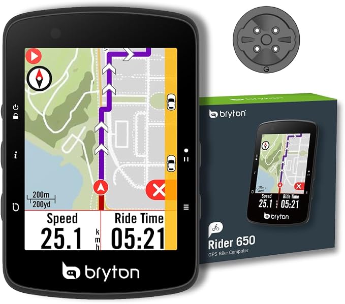 Bryton Rider 650 Sensor Bundle 2.8 Inch Color LCD Touchscreen GPS Bike/Cycling by Bryton