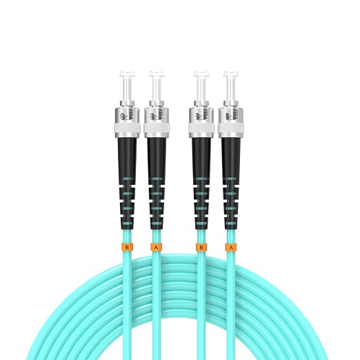 OM3 Fiber Patch Cable ST/UPC to ST/UPC 65ft/20meters 10BG/Gigabit Multimode by Buacoz