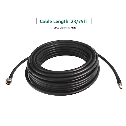 75ft N Male to SMA Male Cable, SMA to N Cable 50 ohm Ultra Low Loss KMR240 - Image 9