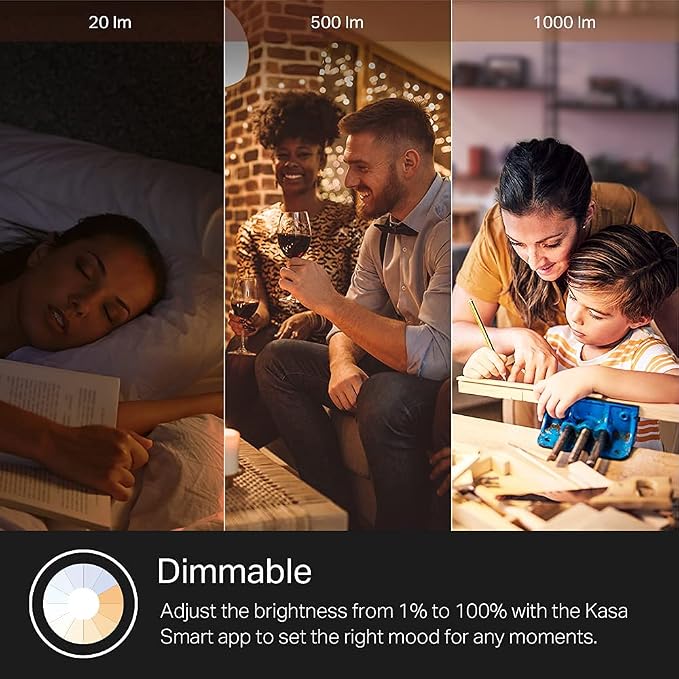 Kasa Smart Bulb, 1000 Lumens Full Color Changing Dimmable Smart WiFi Light Bulb - Image 5