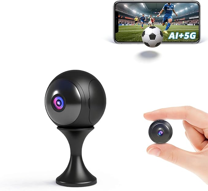 Indoor Camera Wireless-4K Mini Nanny Cam Spy Hidden Camera, Dual-Band WiFi by AOBOCAM