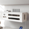 Wall Mount WiFi Router Box, WiFi Router Storage Cabinet, Power Strip and Cable by Unknown