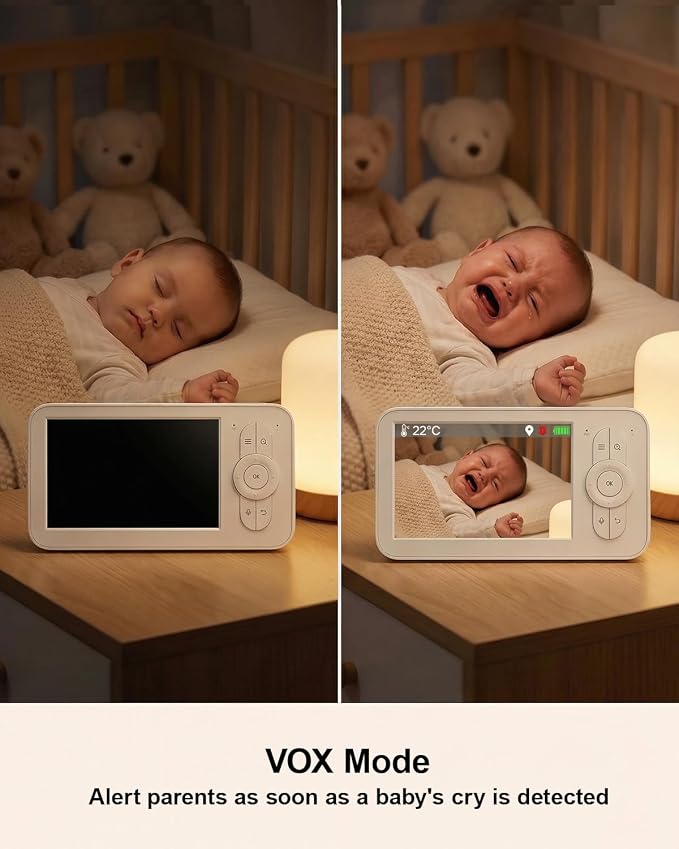 Baby Monitor with Camera and Audio, Secure FHSS Connection, Night Vision - Image 6