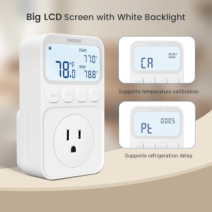 INKBIRD Digital Thermostat Outlet Temperature Controller Outlet Socket - Image 7