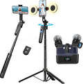 Professional Vlogging Kit for iPhone/Android, 70”Auto Face Tracking Tripod for by Zarcaco