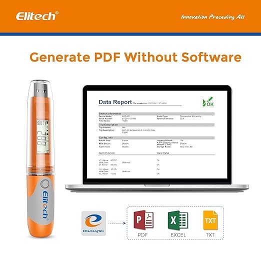 Elitech USB Temperature Data Logger Reusable Digital Recorder Medical - Image 2