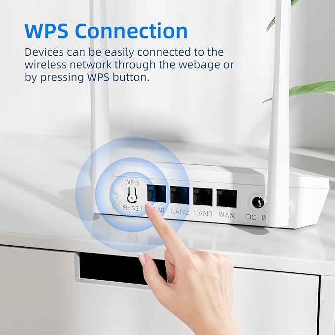 U-SPEED N300 WiFi Router 2.4G Easy Setup Wireless Internet Network Router - Image 4