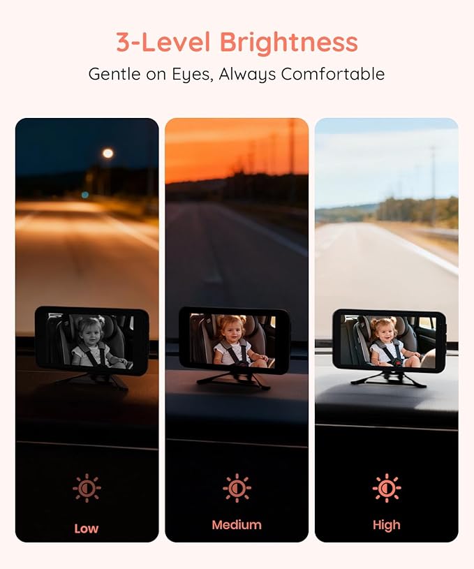 Babyvue BV5 Baby Car Camera 1080P, Dual USB Powered - Image 6