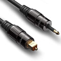 FosPower 24K Gold Plated Toslink to Mini Toslink Digital Fiber Optical S/PDIF by FosPower