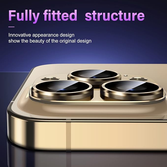 Uyiton for iPhone 14 Pro/iPhone 14 Pro Max Camera Lens Protector, 9H Tempered - Image 5