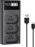 LP NP-FZ100 Battery Charger, 3-Slot USB Charger by LP