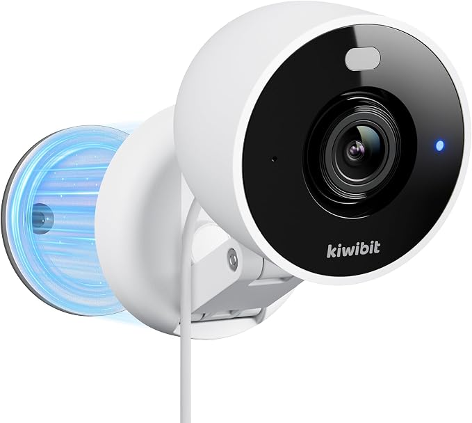 Kiwibit 2K Security Camera Indoor/Outdoor, Magnetic Wired Cameras by Kiwibit