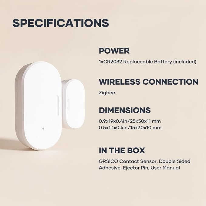 2 Pack Zigbee Door Sensor, Mini Smart Contact Sensors - Image 9