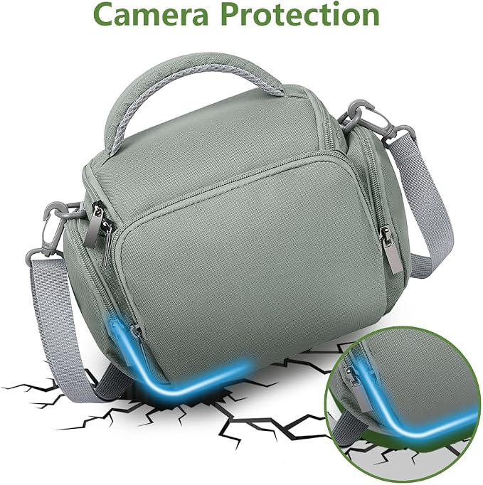Ainiv DSLR Camera Bag, Waterproof Anti-Shock SLR Camera Case, Large Adjustable - Image 4