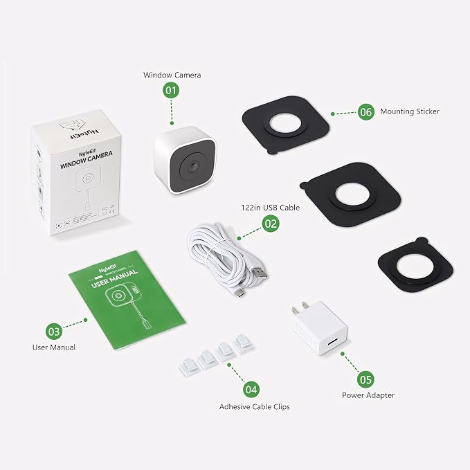 3MP Window Cameras for Home Security, Security Camera, 2K Full Color Night - Image 8