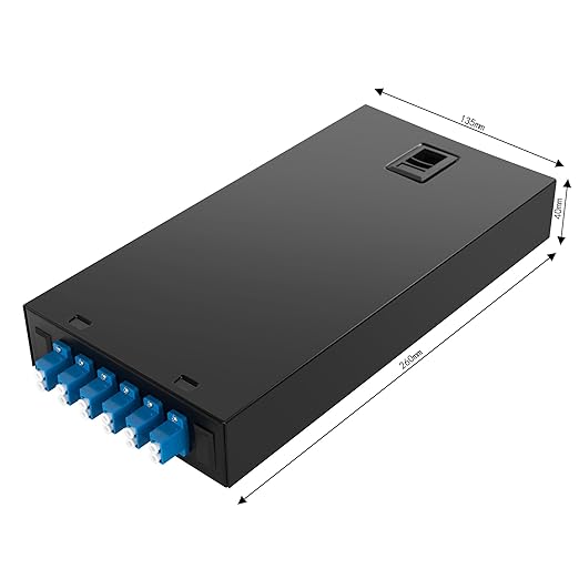 Wallmount Box Fiber Optic Terminal encloure 6 LC Duplex Port - Image 4