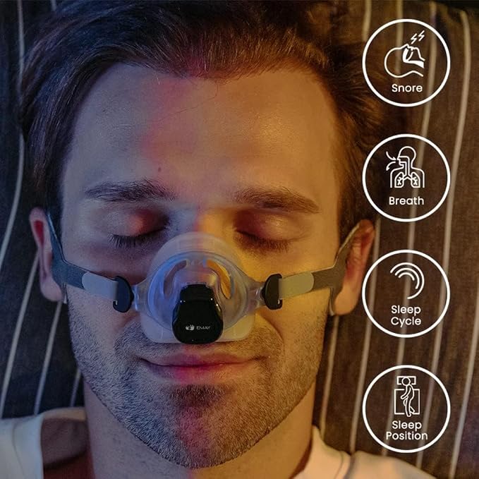 EMAY Sleep Breathing Monitor for Airflow Tracking | Record Breathing - Image 2