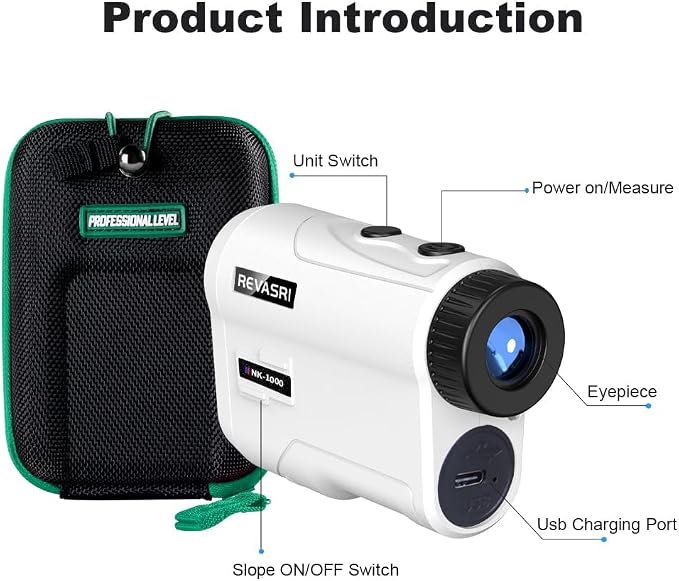 REVASRI Golf Rangefinder with Slope and Pin Lock Vibration, External Slope - Image 6