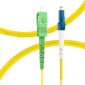 FLYPROFiber- OS2 LC to SC APC Fiber Optic Internet Cable, Single Mode Fiber by FLYPROFiber