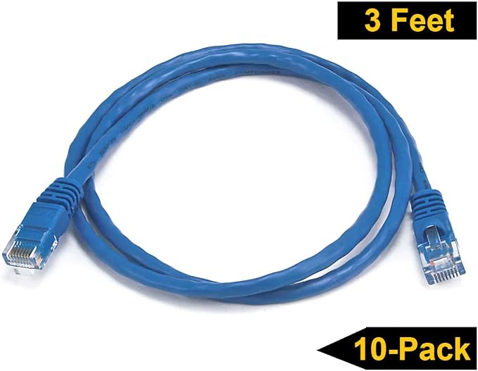 iMBAPrice 10' Cat5e Network Ethernet Patch Cable, 10 Pack - Image 3