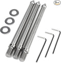 3 Pcs 3/8 Inch Thread Stainless Steel Camera Accessories Tripod Ground Spike by Pastlla
