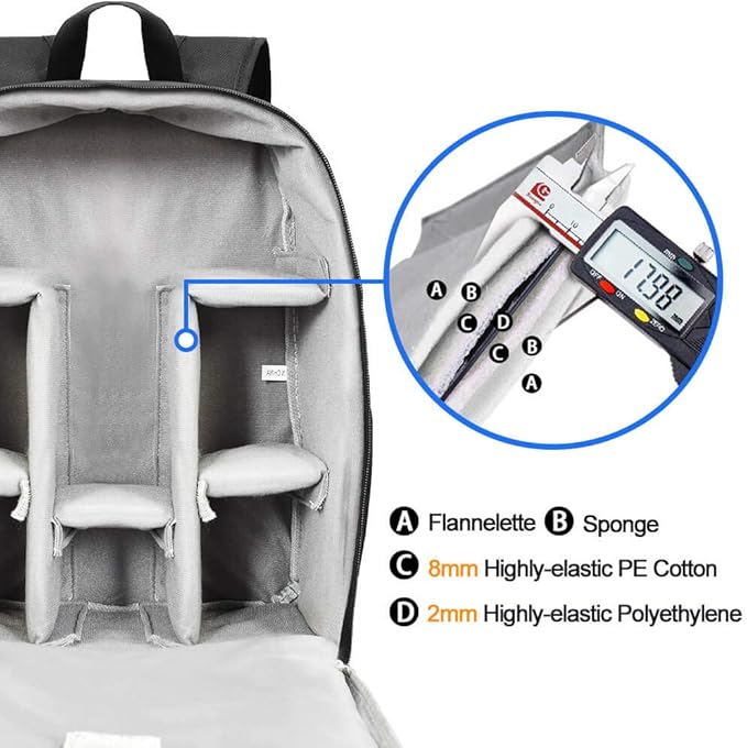 CADeN Camera Backpack Bag Professional - Image 3