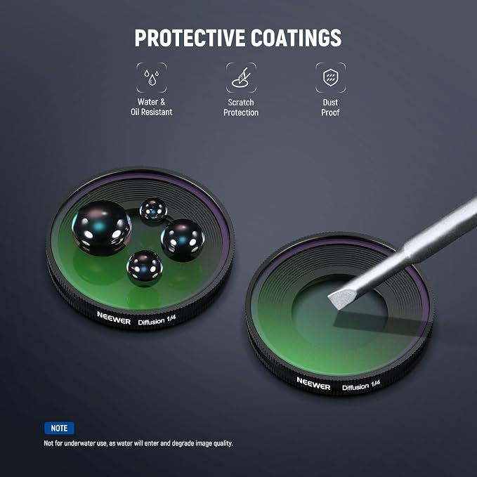 NEEWER 1/4 Black Diffusion Filter Compatible - Image 6