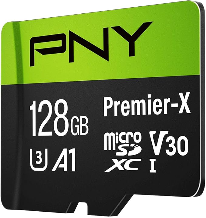 PNY 128GB Premier-X Class 10 U3 V30 microSDXC Flash Memory Card - Image 2